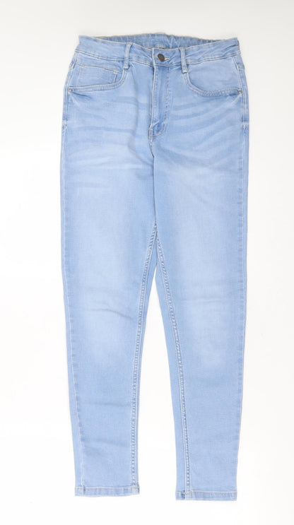 Bare Denim Womens Blue  Cotton Skinny Jeans Size 30 in L26 in Extra-Slim Zip