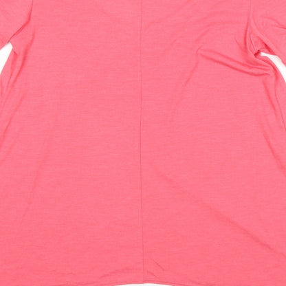Womens UK Size 10 Dorothy Perkins Pink Basic T-Shirt
