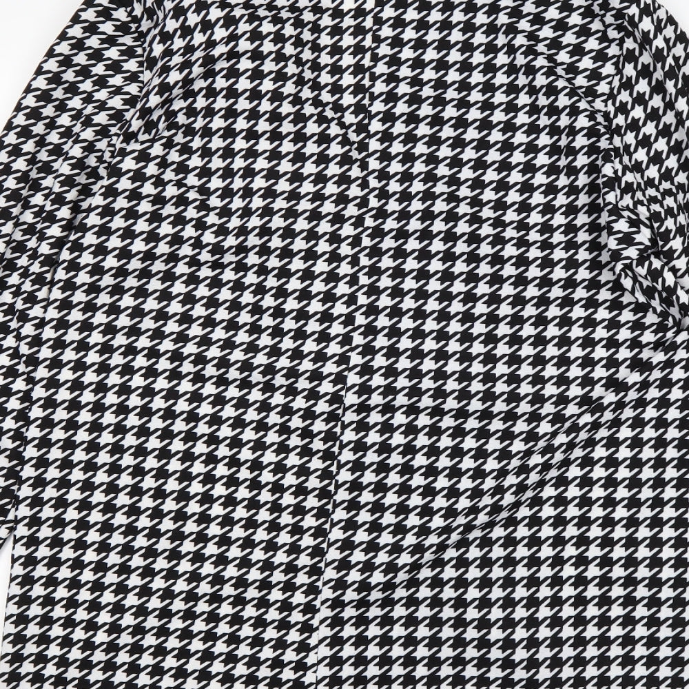 Shein  Womens Multicoloured Houndstooth  Jacket  Size XL