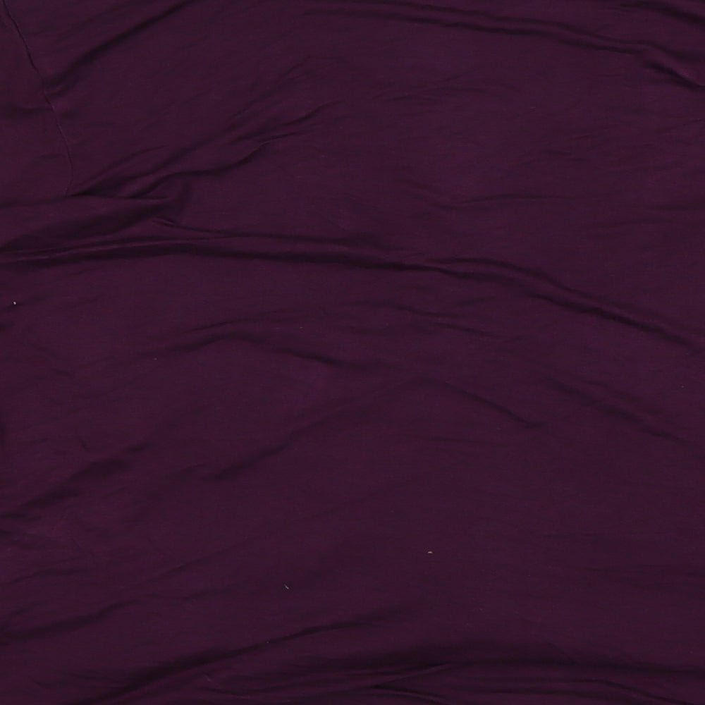 Midnight Womens Purple V-Neck  Modal Cardigan Jumper Size M