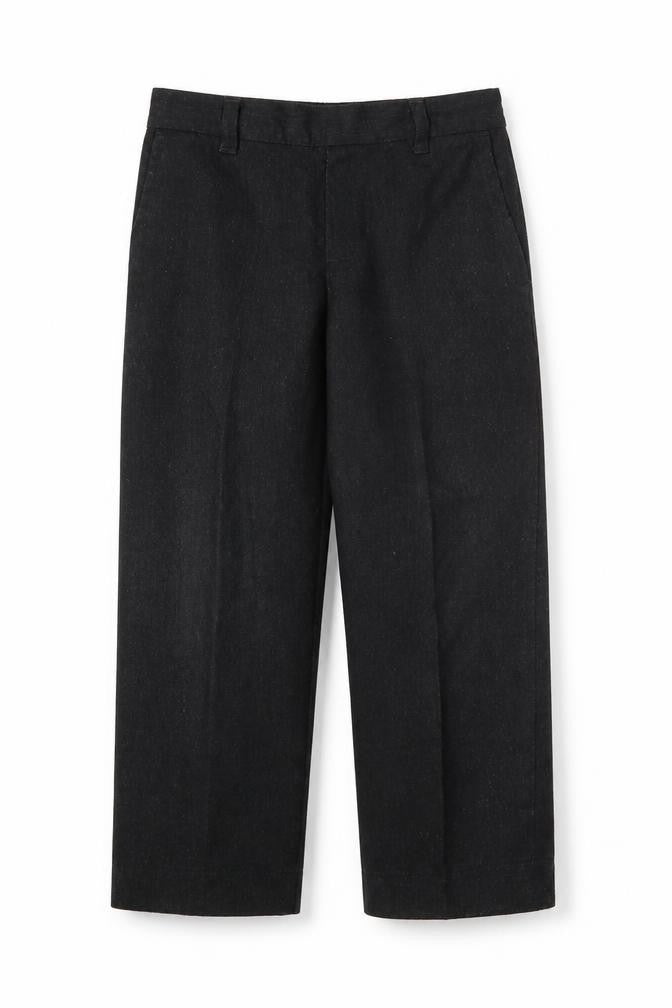 Front view of George boys’ grey polyester dress pants trousers, size 6-7, years regular