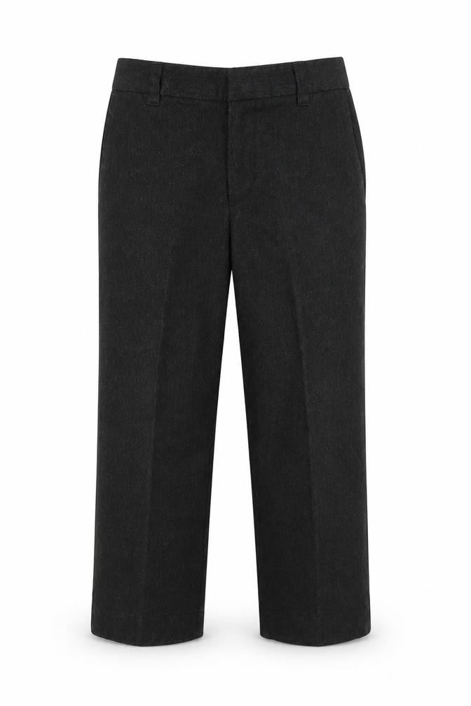 Front view of George boys’ grey polyester dress pants trousers, size 6-7, years regular