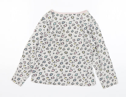 PEP&CO Girls Multicoloured Animal Print Cotton Top Pyjama Top Size 4-5 Years