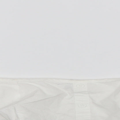 Womens UK Size 10 Missguided White Cropped Blouse