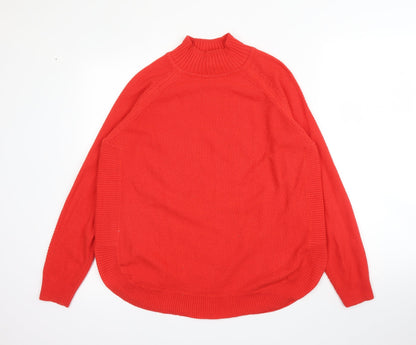 Womens UK Size 10 Warehouse Red Pullover Jumper
