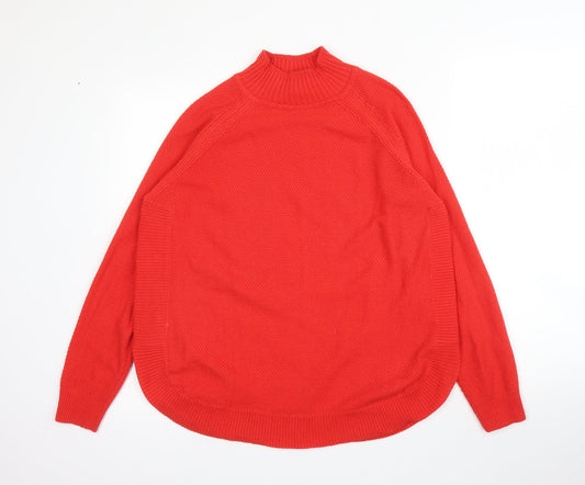 Womens UK Size 10 Warehouse Red Pullover Jumper