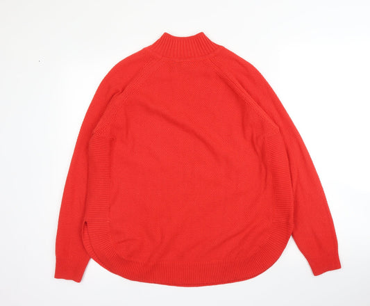 Womens UK Size 10 Warehouse Red Pullover Jumper