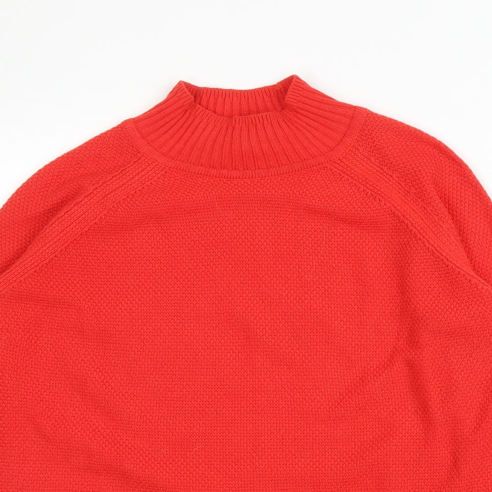 Womens UK Size 10 Warehouse Red Pullover Jumper