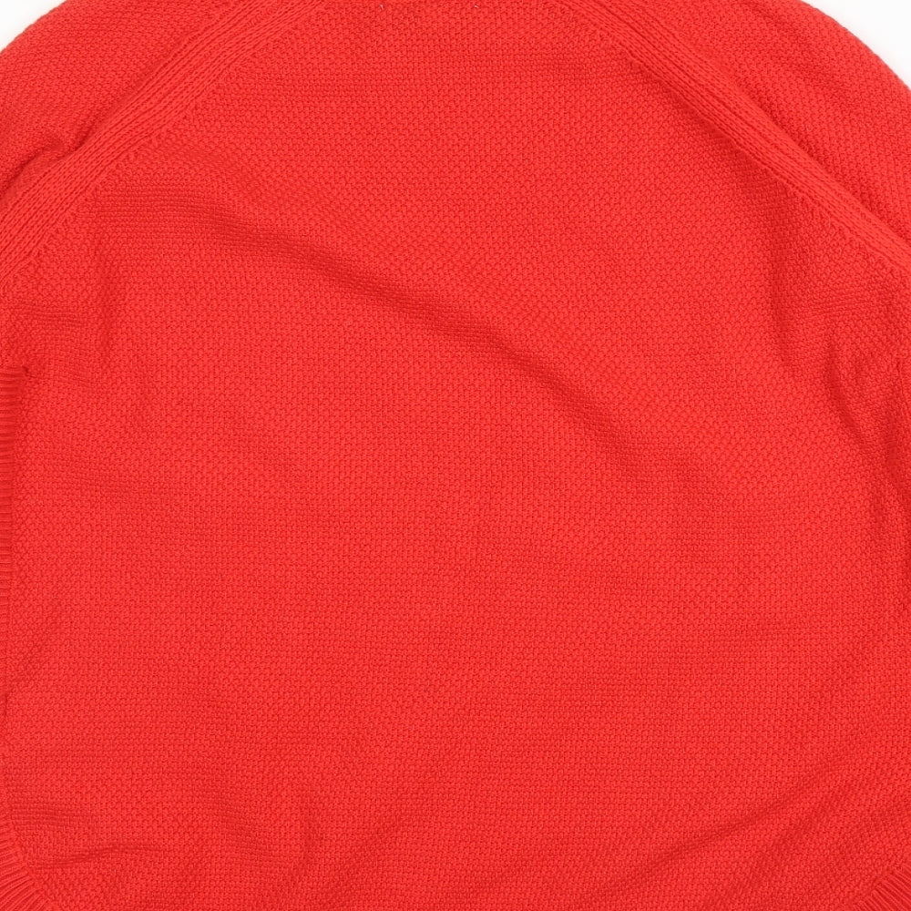 Womens UK Size 10 Warehouse Red Pullover Jumper