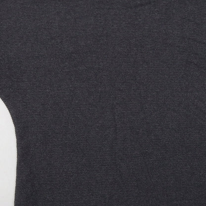 George Womens Grey Crew Neck  Viscose Pullover Jumper Size S