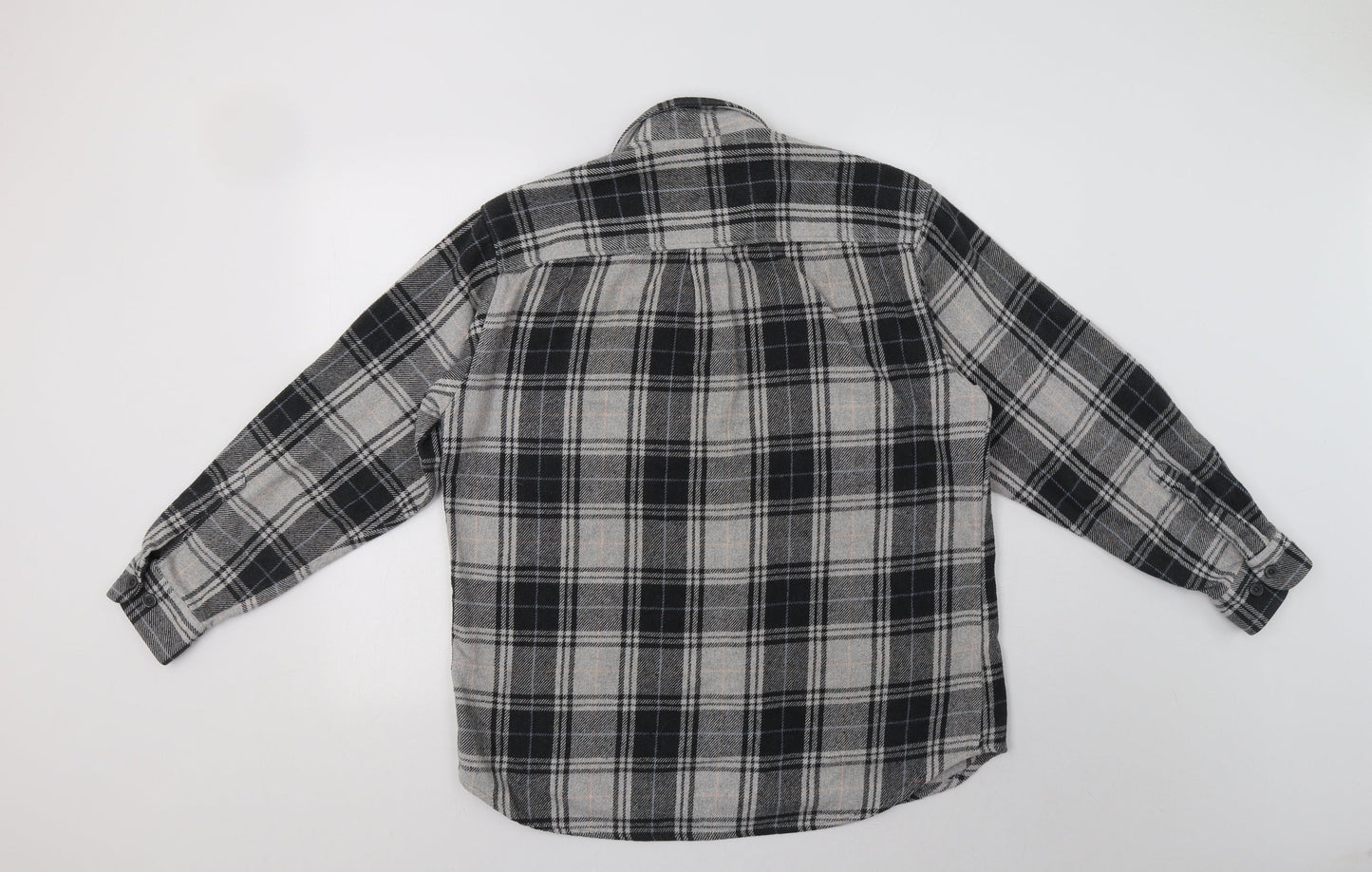 Mens UK Size M Le Frog Grey  Button-Up Long Sleeve Casual Shirt