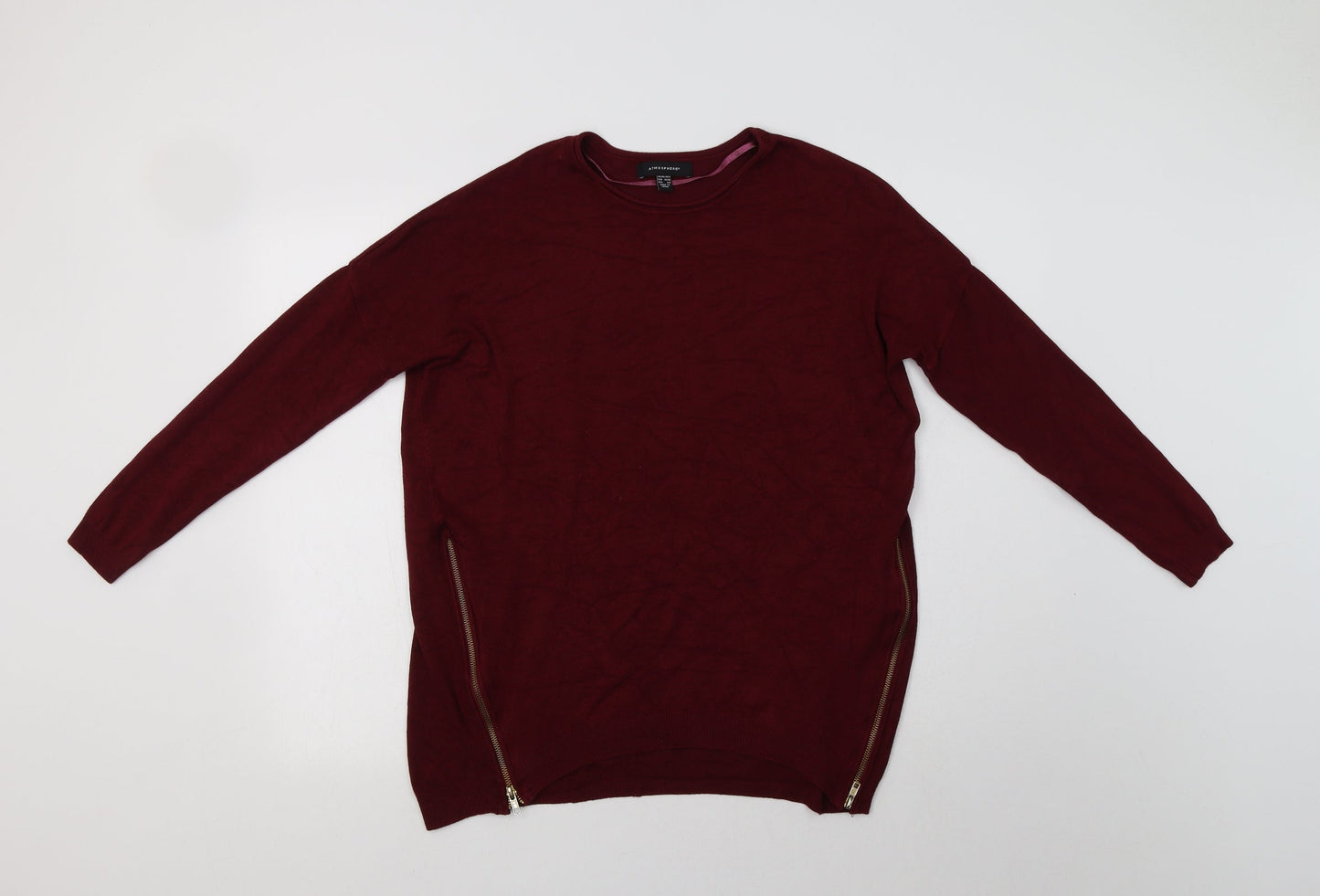 Primark Womens Purple Crew Neck  Viscose Pullover Jumper Size 12