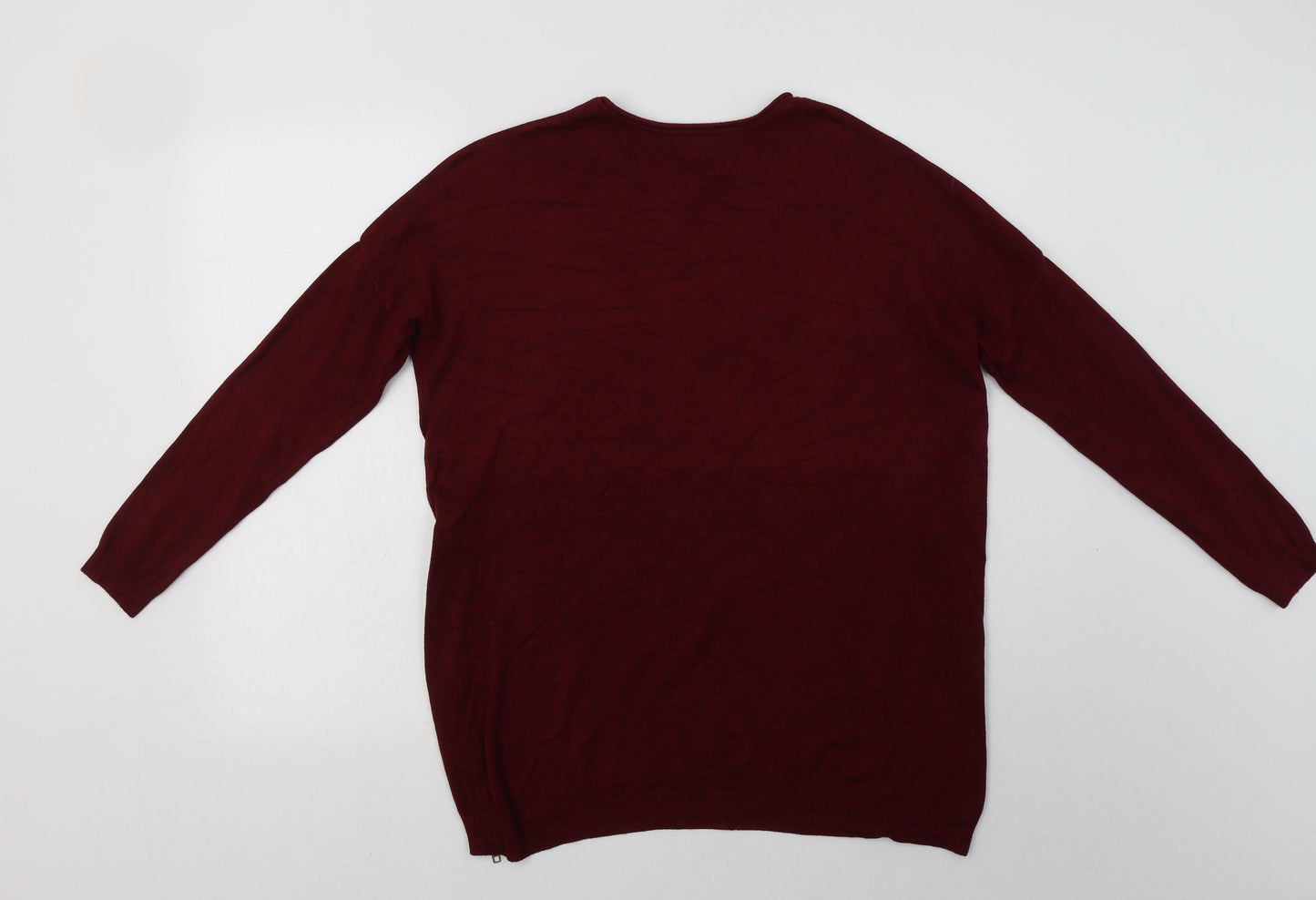 Primark Womens Purple Crew Neck  Viscose Pullover Jumper Size 12