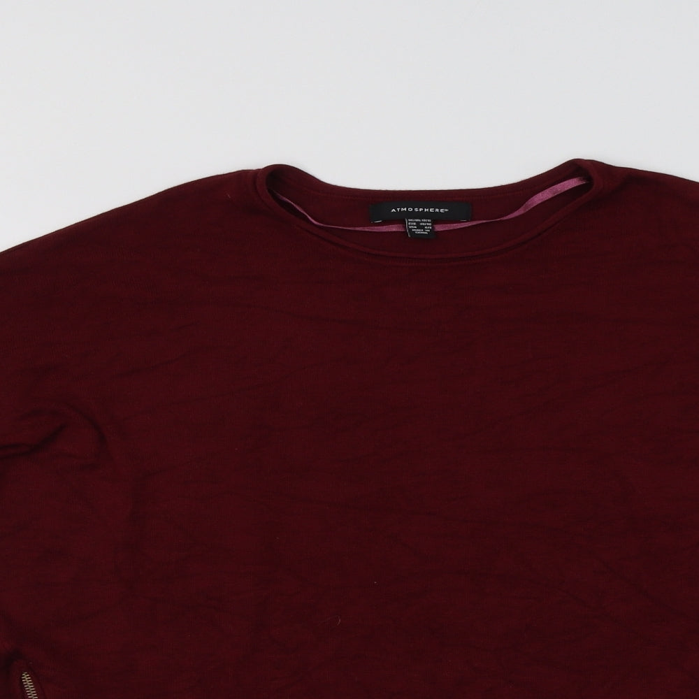 Primark Womens Purple Crew Neck  Viscose Pullover Jumper Size 12