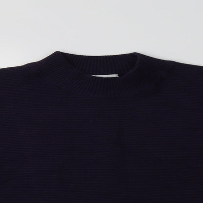 Apricot Womens Purple Mock Neck  Viscose Pullover Jumper Size 14