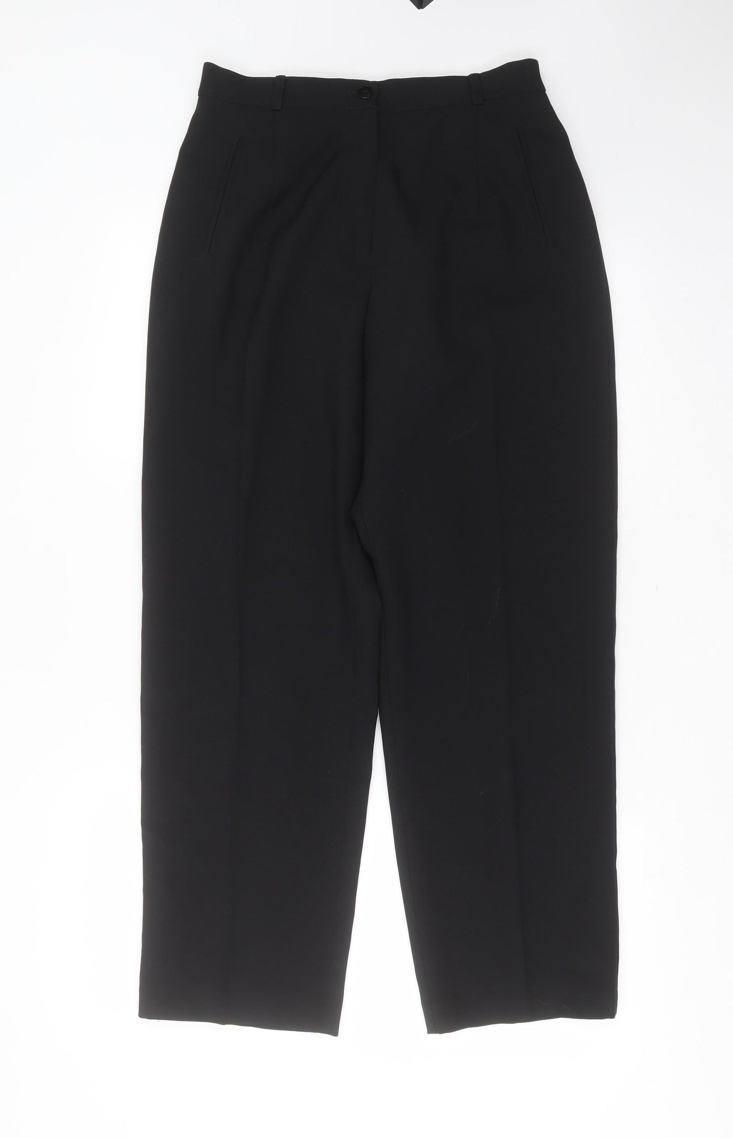 Womens UK Size 12 BHS Regular Fit  Black Trousers