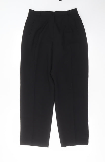 Womens UK Size 12 BHS Regular Fit  Black Trousers