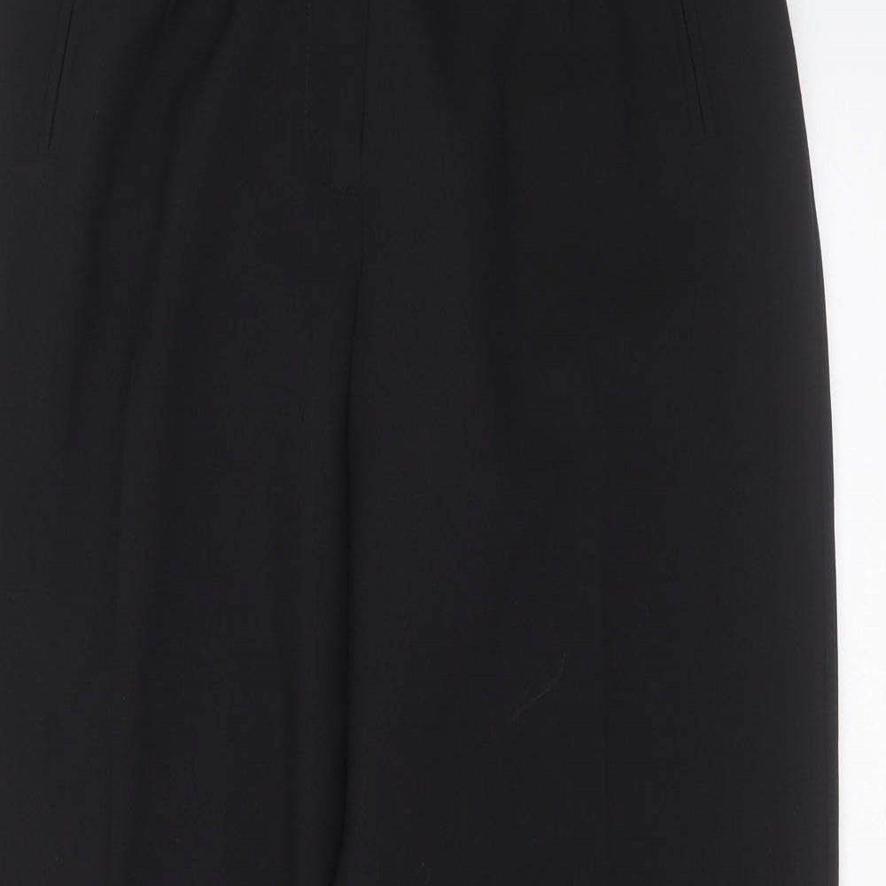 Womens UK Size 12 BHS Regular Fit  Black Trousers