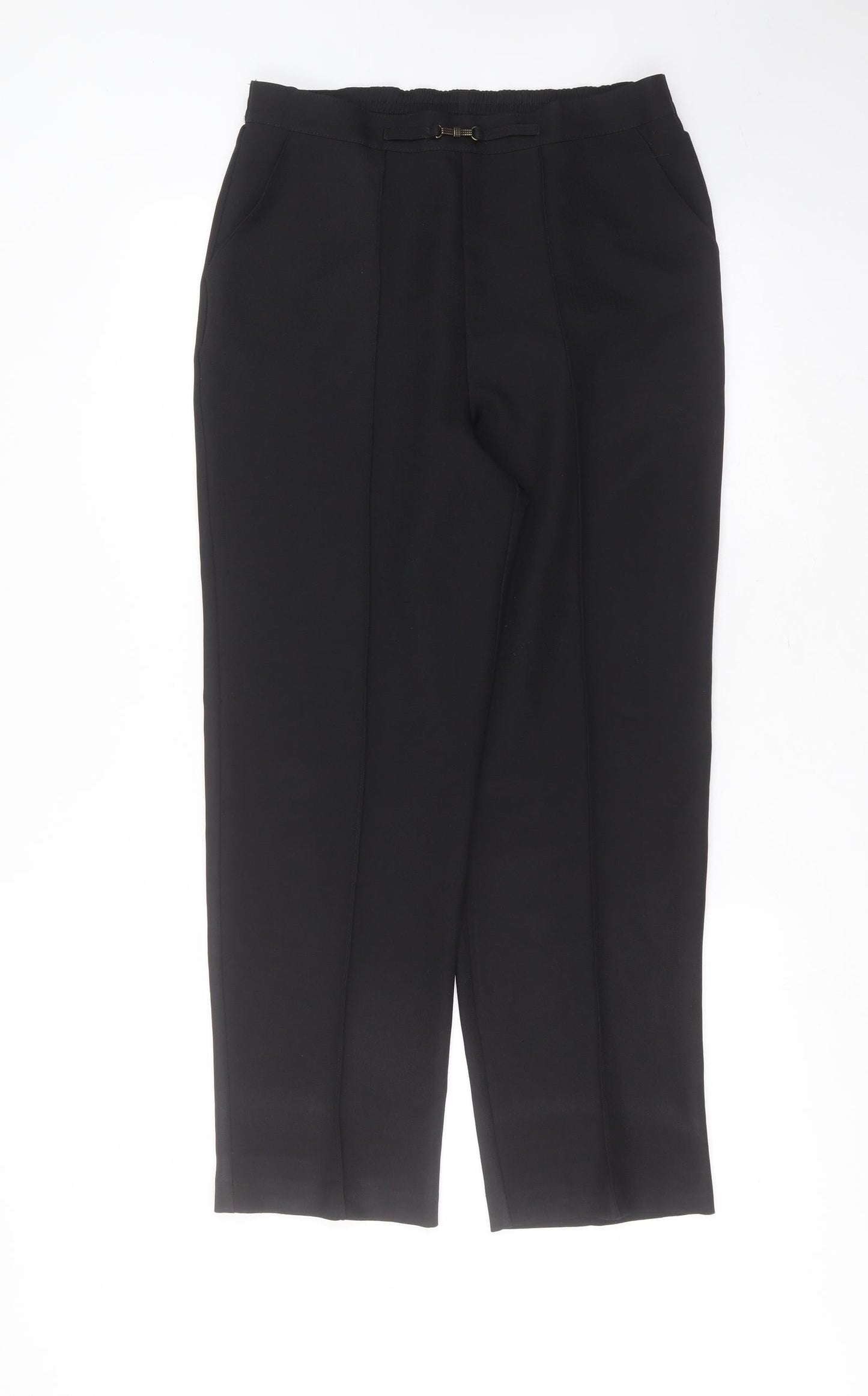 Womens UK Size 10 Papaya Regular Fit  Black Trousers