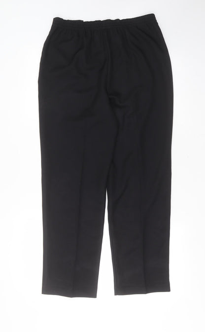 Womens UK Size 10 Papaya Regular Fit  Black Trousers