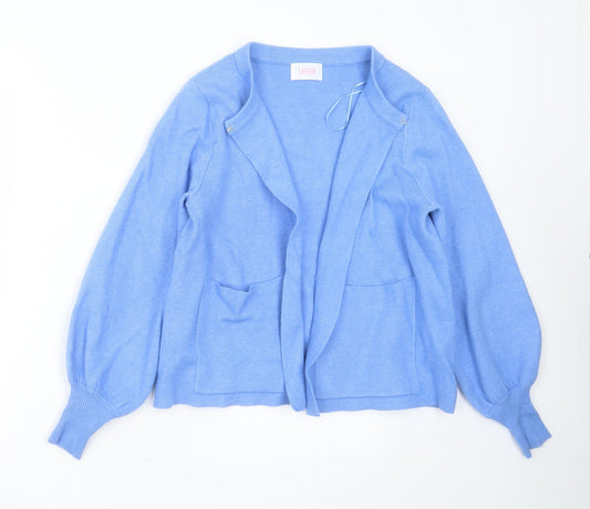 Womens UK Size M SAVIOR Blue Cardigan Jumper