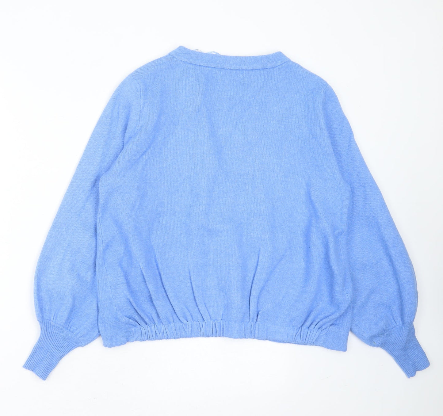 Womens UK Size M SAVIOR Blue Cardigan Jumper