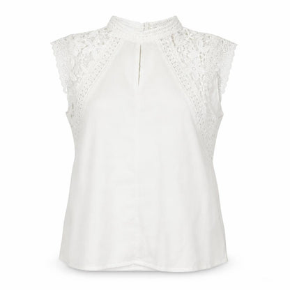 Womens UK Size 10 SheIn White Basic Blouse