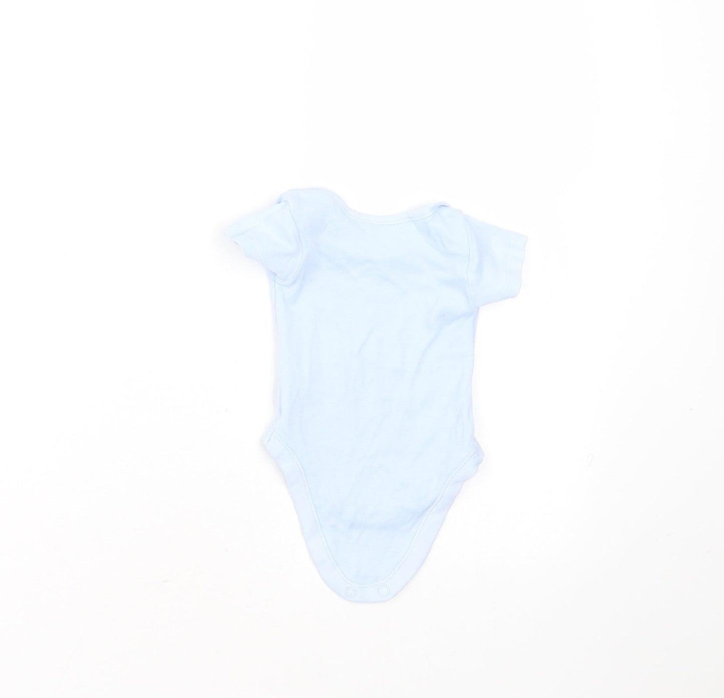 Nutmeg Baby Blue  Cotton Babygrow One-Piece Size Newborn