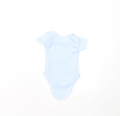 Nutmeg Baby Blue  Cotton Babygrow One-Piece Size Newborn