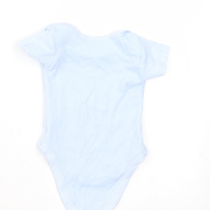 Nutmeg Baby Blue  Cotton Babygrow One-Piece Size Newborn