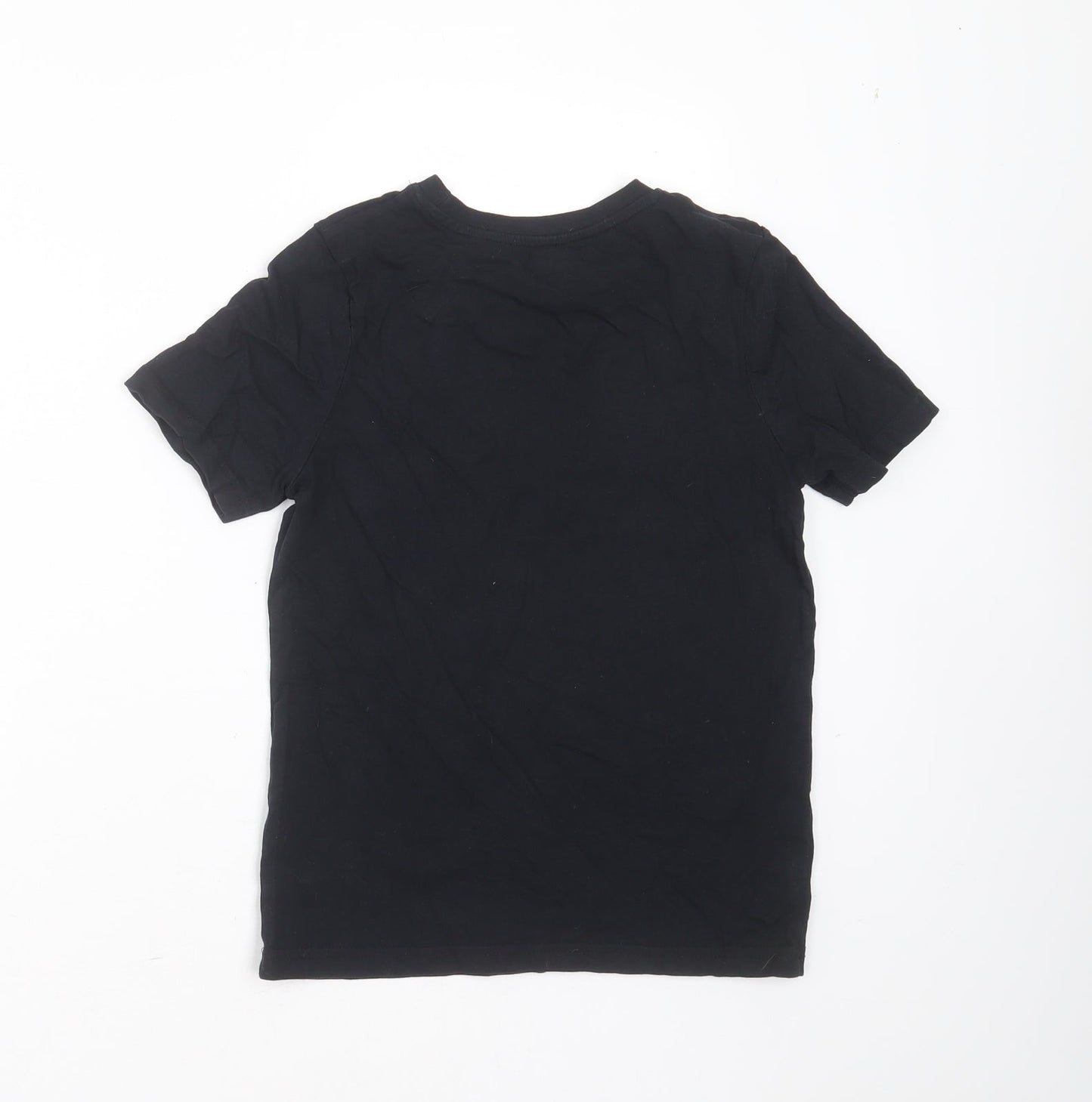 Very Boys Black  Cotton Basic T-Shirt Size 8 Years Round Neck  - BRNX