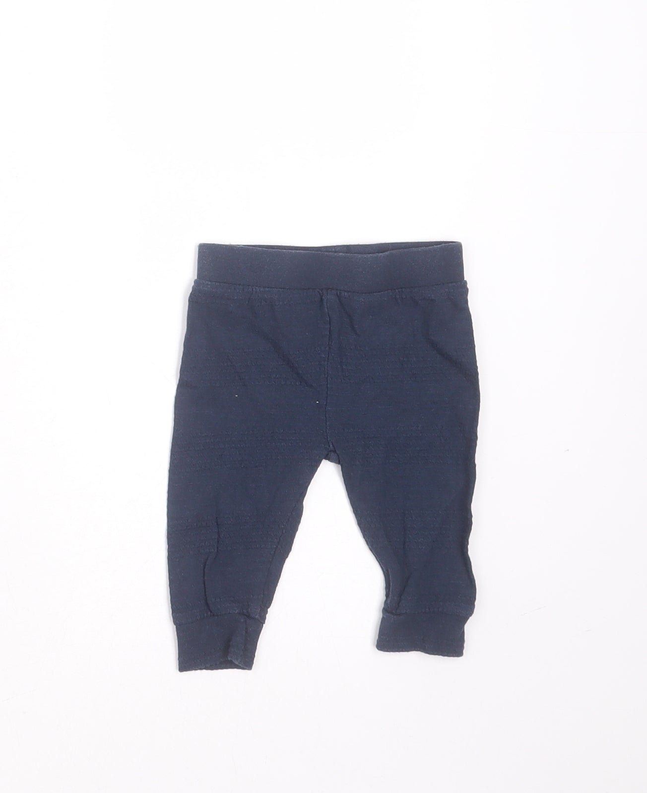 River Island Girls Blue Striped Cotton  Trousers Size Newborn
