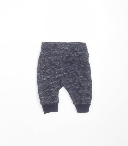 Nutmeg Baby Blue  Cotton Jogger Trousers Size 0-3 Months  Drawstring