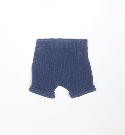 Primark Baby Blue  Cotton Cropped Trousers Size 0-3 Months   - shorts