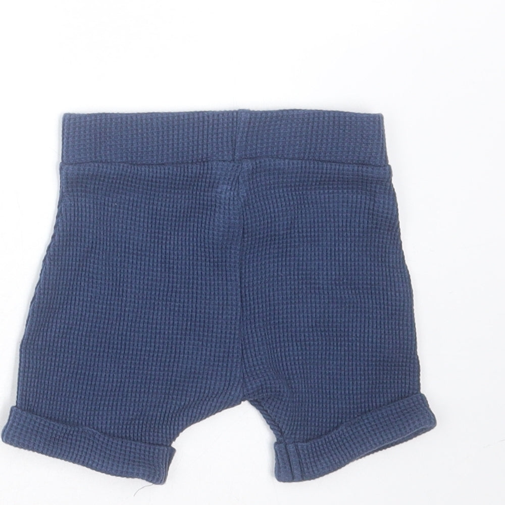 Primark Baby Blue  Cotton Cropped Trousers Size 0-3 Months   - shorts