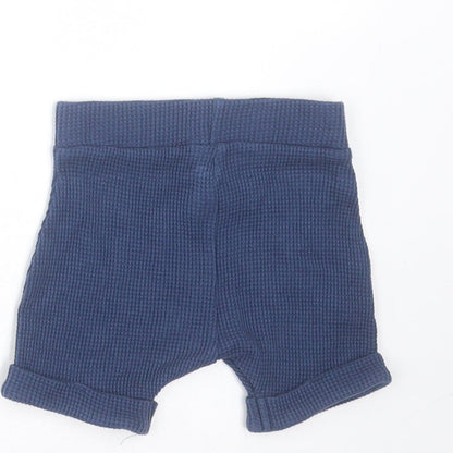 Primark Baby Blue  Cotton Cropped Trousers Size 0-3 Months   - shorts