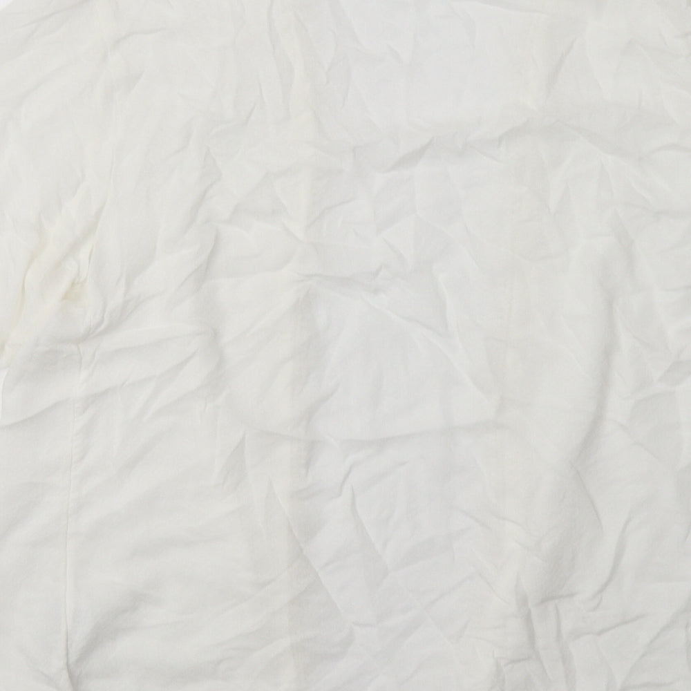Womens UK Size L New Look White Cardigan Jumper