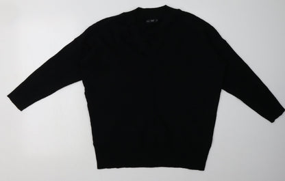 Additional front view of F&F women’s black polyester pullover sweatshirt, size UK 18, pullover