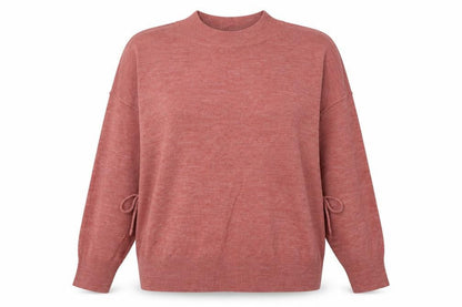 Front view of Debenhams women’s pink acrylic pullover sweatshirt, size UK 18, pullover