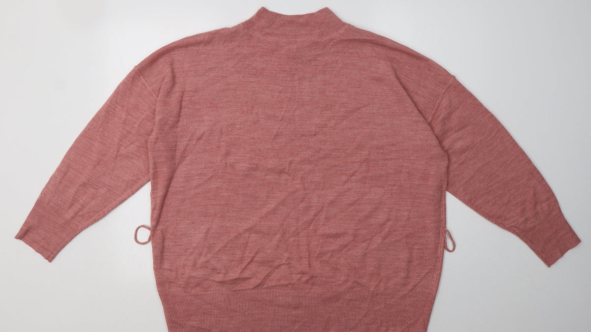 Back view of Debenhams women’s pink acrylic pullover sweatshirt, size UK 18, pullover