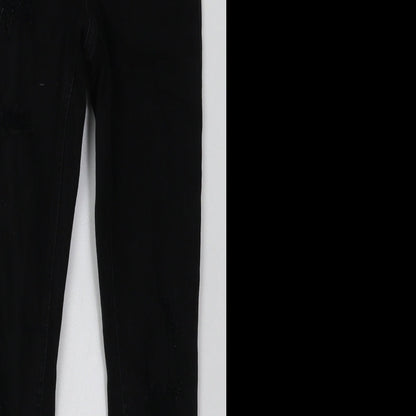 New Look Girls Black  Cotton Skinny Jeans Size 11 Years  Regular Button