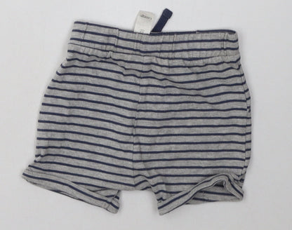 George Baby Grey Striped Cotton Cami Sleep Shorts Size 12-18 Months  Tie