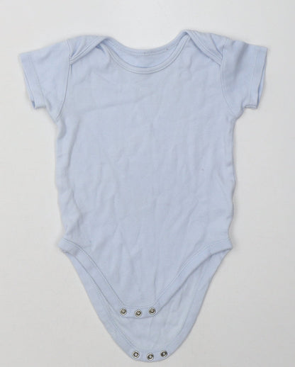Nutmeg Boys Beige  Cotton Babygrow One-Piece Size 12-18 Months  Buckle