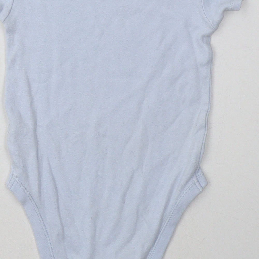 Nutmeg Boys Beige  Cotton Babygrow One-Piece Size 12-18 Months  Buckle