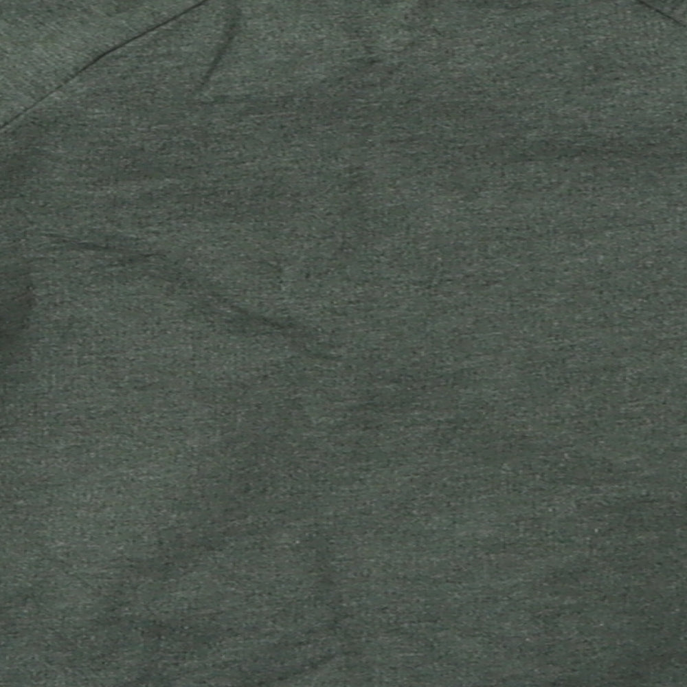 George Boys Green  Cotton Basic Casual Size 12-18 Months Crew Neck Buckle - hey, im new here