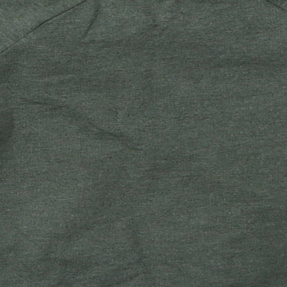 George Boys Green  Cotton Basic Casual Size 12-18 Months Crew Neck Buckle - hey, im new here