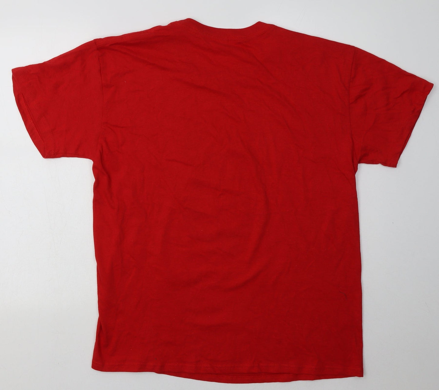 Mens UK Size L casual classics Red  T-Shirt