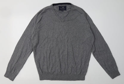 Mens UK Size L Stone Bay Grey Pullover Sweatshirt