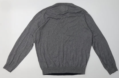 Mens UK Size L Stone Bay Grey Pullover Sweatshirt