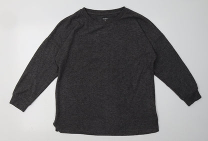 primRK Womens Grey  Polyester Pullover Sweatshirt Size L  Pullover